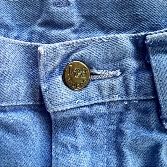 Lee Riders👖90’s Sky Blue High Waist Jeans Vintage Denim - Picture 7 of 12